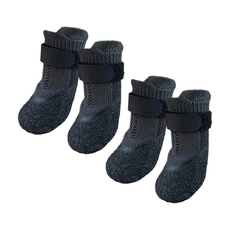 Pets Family 寵物襪4件組 防水, 1套, 灰黑色