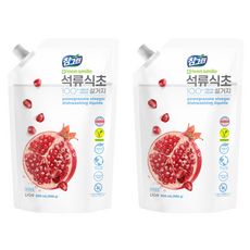 참그린 석류식초 설거지 주방세제 리필, 860ml, 2개