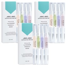 젤로젤로 큐티클 네일 오일펜 4종 세트, 12ml, 3개