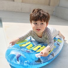 TUCAN 鯊魚衝浪板泳圈, 藍色, 1個