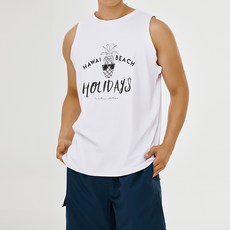 벤디스 남성용 래쉬가드 나시 상의 파인애플맨 나시 C270