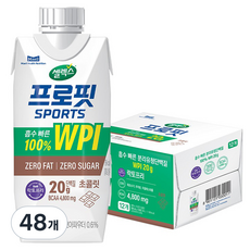 셀렉스 프로핏 스포츠 초콜릿, 330ml, 48개