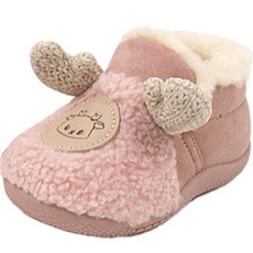 BEBEMARU 兒童鹿角毛絨鞋 9818
