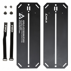 ANGLE 調整型天板 2片 附束帶 2條 + 六角墊片 2個 + 圓形鎖片 2個, 黑色, 1組, 1層
