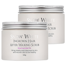 Beauty Recipe Snow White Ingrown Hair毛囊角質調理磨砂膏, 500g, 2個