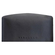 BEBEDECO 法式長方形皮革面紙套, 炭灰色, 1入