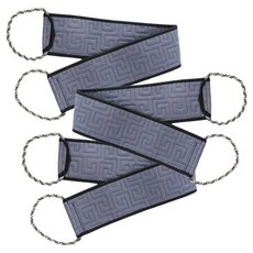 HANBOMNURI 附手柄長版搓澡沐浴巾, 灰色, 3個, 1入