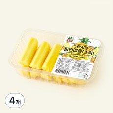 프레시몬 컷팅 파인애플 스틱, 1kg, 4개