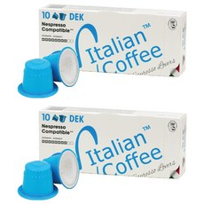 이탈리안커피 네스프레소 호환 캡슐커피 디카페인, 5.5g, 10개입, 2개