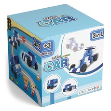 Morphun 三合一汽車積木104p, 混色, 1組