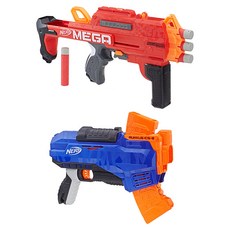 NERF 孩之寶槍近戰戰鬥套裝（Mega Bulldog + Elite Ruckus ICS8）, 混色