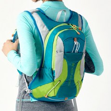 ADDEDIT 前袋式登山單車後背包 15L, 藍綠