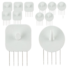 強力無痕釘 一字型 3入 + U字型 3入 組合, 白色, 2套