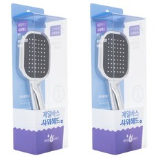 Jb JEIL BATH 增壓節水方形蓮蓬頭, 黑色, 2個