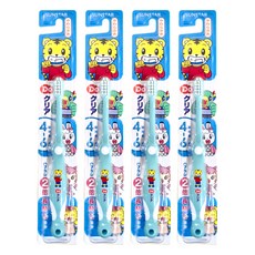 SUNSTAR 三詩達 巧虎兒童牙刷 4-6歲 保持口腔清潔不易蛀牙, 顏色隨機, 1入, 4支