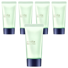 media 媚點 美肌修色粧前乳, 高保濕 提亮膚色, 綠色, 5件