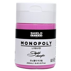 쉴드 모노폴리 아크릴물감 619 Medium Magenta, 250ml, 1색