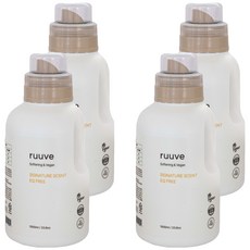 ruuve 嬰幼兒用純素 EQ FREE 衣物柔軟精 經典香氛, 1L, 4個