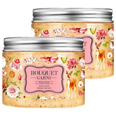 부케가르니 슈가 바디스크럽 화이트머스크향, 500g, 2개