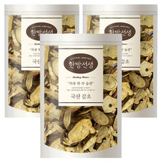 한방선생 국산 감초, 100g, 3개