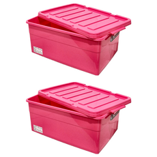 KEYWAY 聯府 亮彩整理箱 55L, KV-55 顏色隨機, 2個