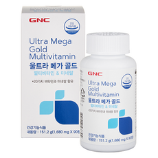 GNC 울트라 메가 골드 멀티비타민 & 미네랄 151.2g, 90정, 1개