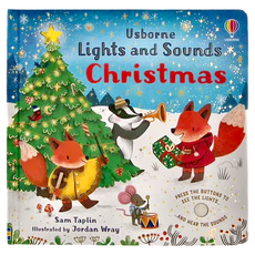 USBORNE KOREA 聖誕節聲光音效書 Lights and Sounds Christmas, 混和顏色