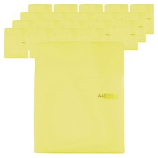 희망화일 반투명 투포켓화일 0.4T, 노랑, 20개