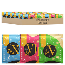 HWC 黑沃咖啡 濾掛式精品咖啡包, 第5號協奏曲10g 10包 + 第8號圓舞曲10g 10包 + 第11號交響曲 10包, 1組