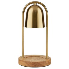 好物良品 原木吊鐘香氛融蠟檯燈|附燈泡 無火安全融蠟 亮度可調 香氛持久, 1個, 金屬