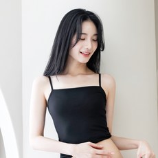 어리플 여성용 소프트 스판 끈나시 3p