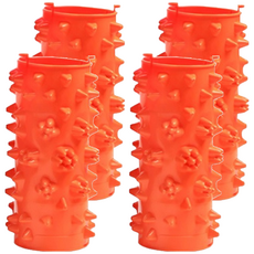 一般款腳底按摩器 按摩板 指壓板 按摩地墊 足底按摩 穴道按摩 健康步道 橘色, 4個