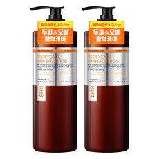 하라즈 맥주효모 샴푸 플로럴머스크향, 500ml, 2개