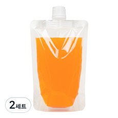더백퍼센트 투명 스파우트 파우치 200ml 15파이, 15mm, 50개, 2세트