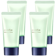 media 媚點 美肌修色粧前乳, 高保濕 提亮膚色, 綠色, 4件