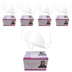 올리보 급식 주방 위생 투명마스크 SPM01, 10개입, 5개, 투명