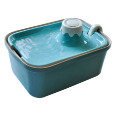 陶瓷大寵物飲水機MAX, 24x17x13cm, 2200ml大容量, 貓狗適用, 富士山, 1台