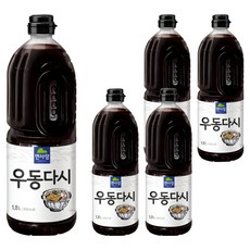 면사랑 우동다시 소스, 1.8L, 5개