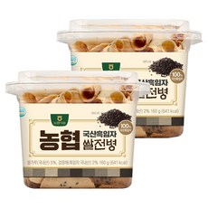 Nonghyup 韓國產黑芝麻煎餅, 160g, 2盒