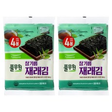 Pulmuone 圃美多 傳統芝麻油海苔 4包入, 80g, 2袋