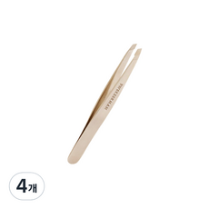 TWEEZERMAN 斜頭鑷子 藍色紫丁香 鑷子, 4個, 玫瑰金