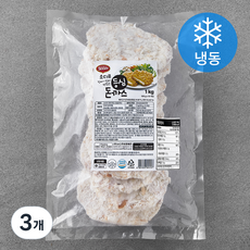 소디프 진짜 맛있는 등심 돈까스 (냉동), 1kg, 3개
