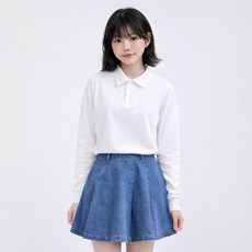 羅西安羅 青少年 女童兒童長袖翻領襯衫T恤