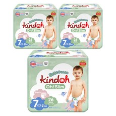 kindoh Oh! Slim Bebeguard優質超薄褲型尿布, 第7階段, 78枚