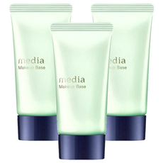 media 媚點 美肌修色粧前乳, 高保濕 提亮膚色, 綠色, 3件