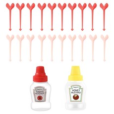 可愛Cuteme愛心造型叉 MP212 + 便當醬料罐組 MP371, 1套, 22個