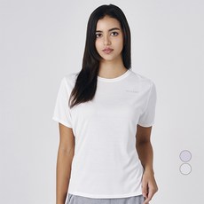 SPYDER 女性涼感透氣莫代爾羅紋交叉背短袖T恤