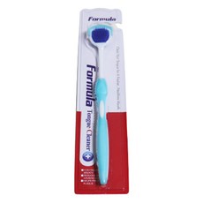 生活家居細節刮板豪華舌頭清潔劑藍色, 1個