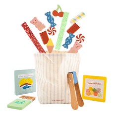 woet 甜蜜糖果木製家家酒玩具, 1組, 多色