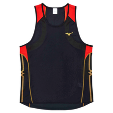 MIZUNO 美津濃 背心 男款, 黑紅色, 1件